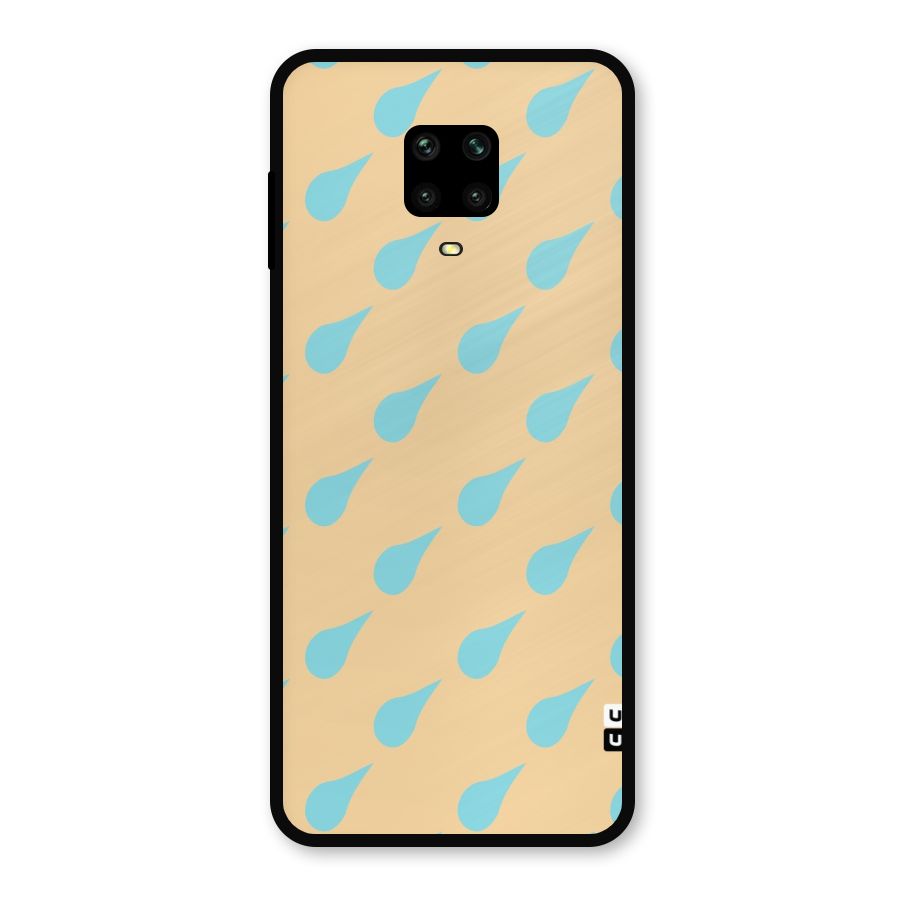 Pastel Orange Drops Metal Back Case for Redmi Note 9 Pro Max