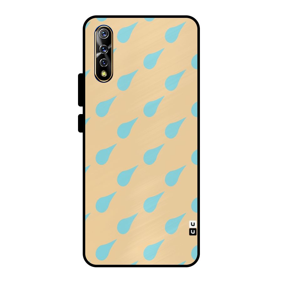 Pastel Orange Drops Metal Back Case for Vivo S1