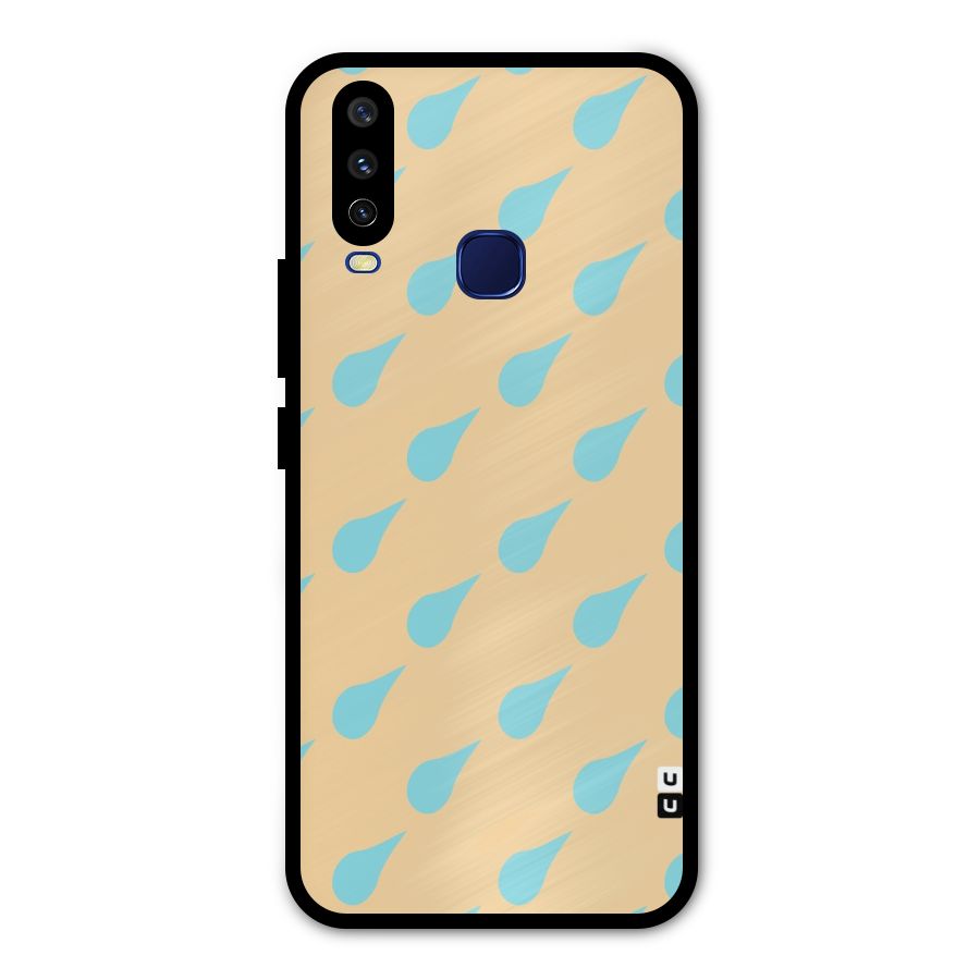 Pastel Orange Drops Metal Back Case for Vivo V17