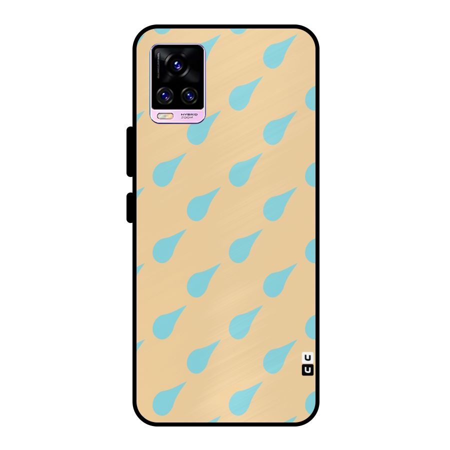 Pastel Orange Drops Metal Back Case for Vivo V20 Pro