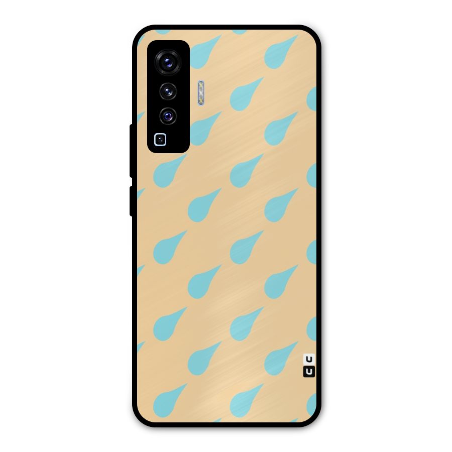 Pastel Orange Drops Metal Back Case for Vivo X50