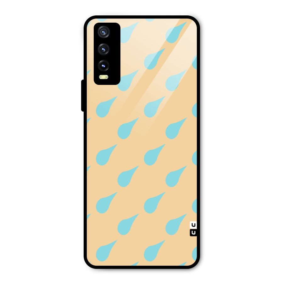 Pastel Orange Drops Metal Back Case for Vivo Y20