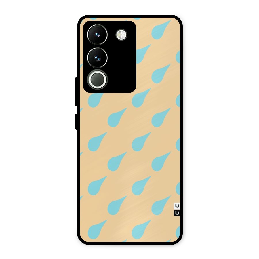 Pastel Orange Drops Metal Back Case for Vivo Y200