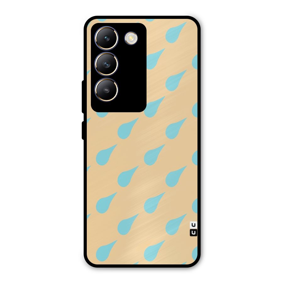 Pastel Orange Drops Metal Back Case for Vivo Y200e