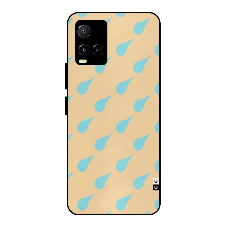 Pastel Orange Drops Metal Back Case for Vivo Y21