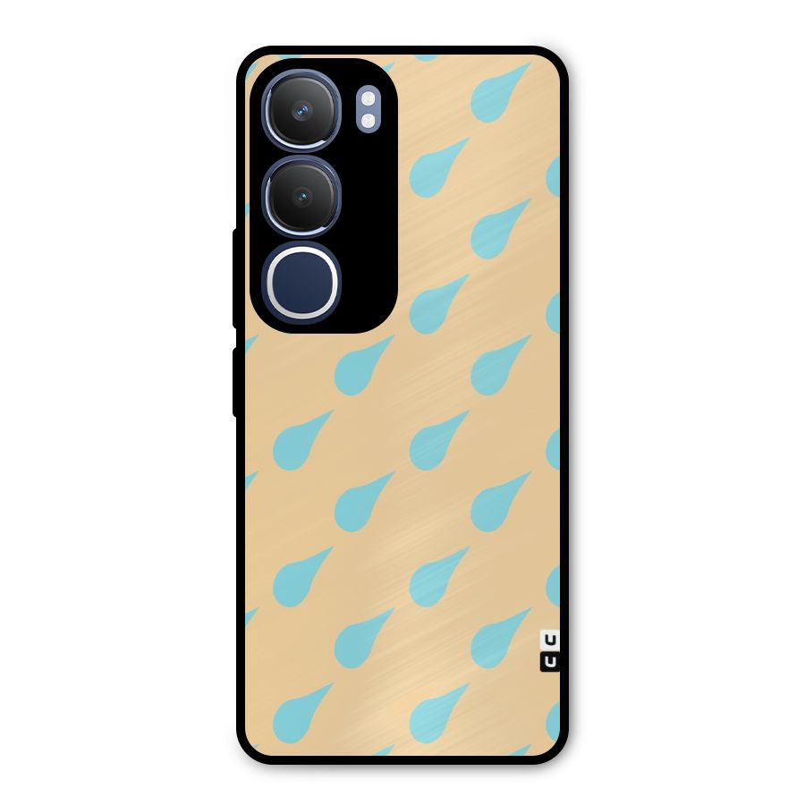 Pastel Orange Drops Metal Back Case for Vivo Y29