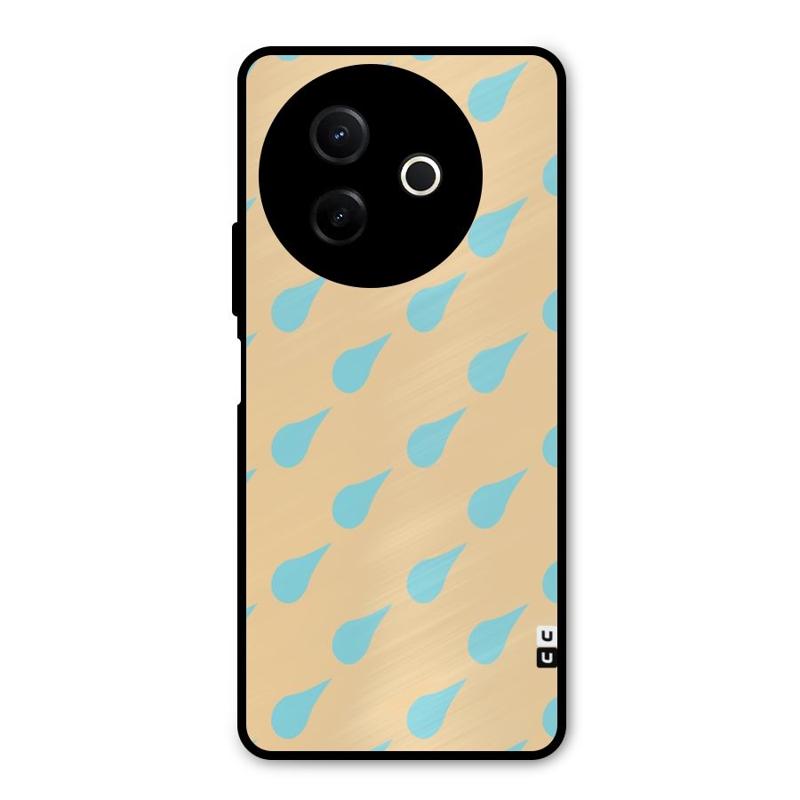 Pastel Orange Drops Metal Back Case for Vivo Y39