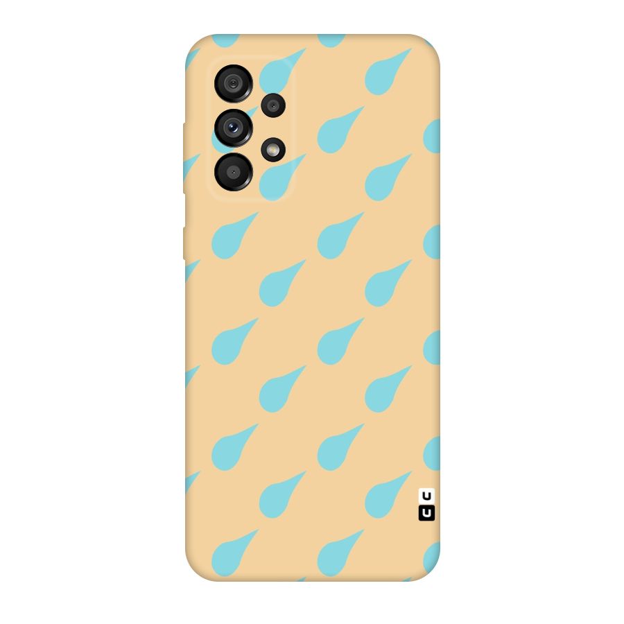 Pastel Orange Drops Original Polycarbonate Back Case for Galaxy A73 5G