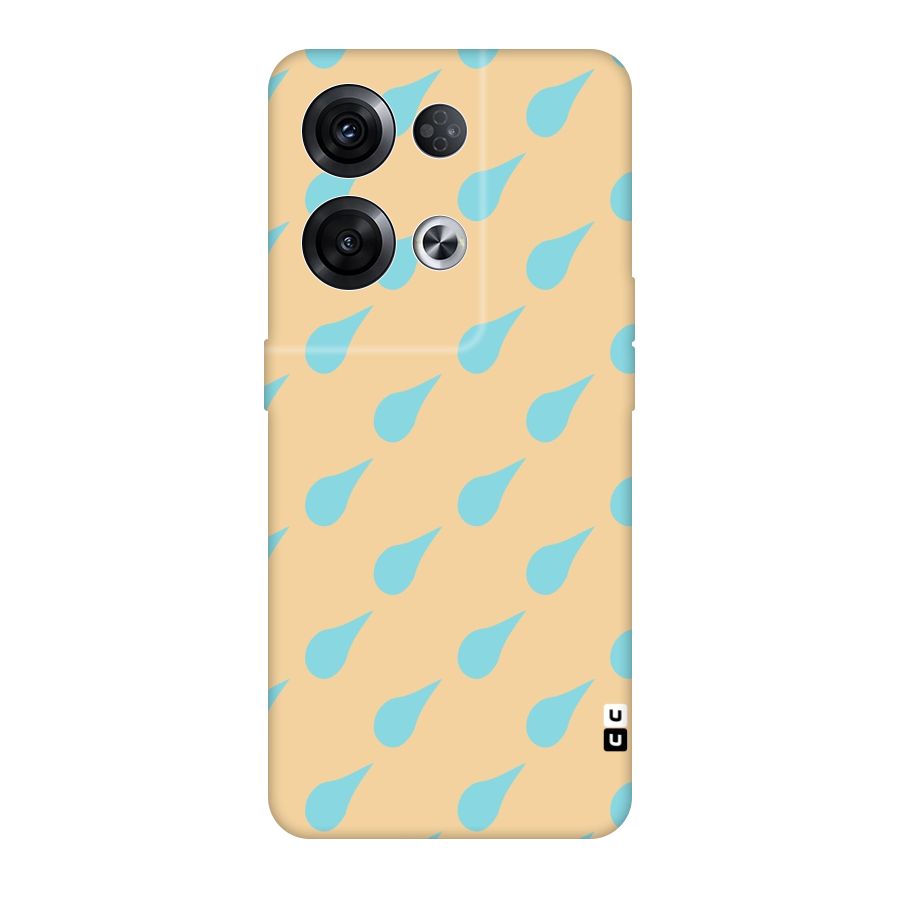 Pastel Orange Drops Original Polycarbonate Back Case for Oppo Reno8 Pro 5G