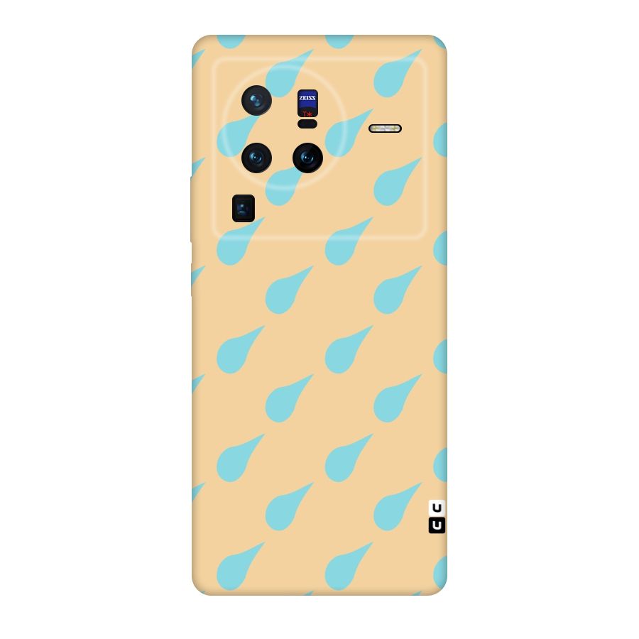Pastel Orange Drops Original Polycarbonate Back Case for Vivo X80