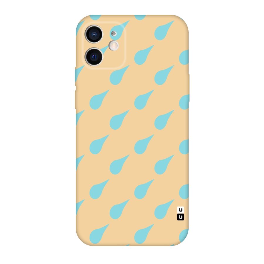 Pastel Orange Drops Original Polycarbonate Back Case for iPhone 12