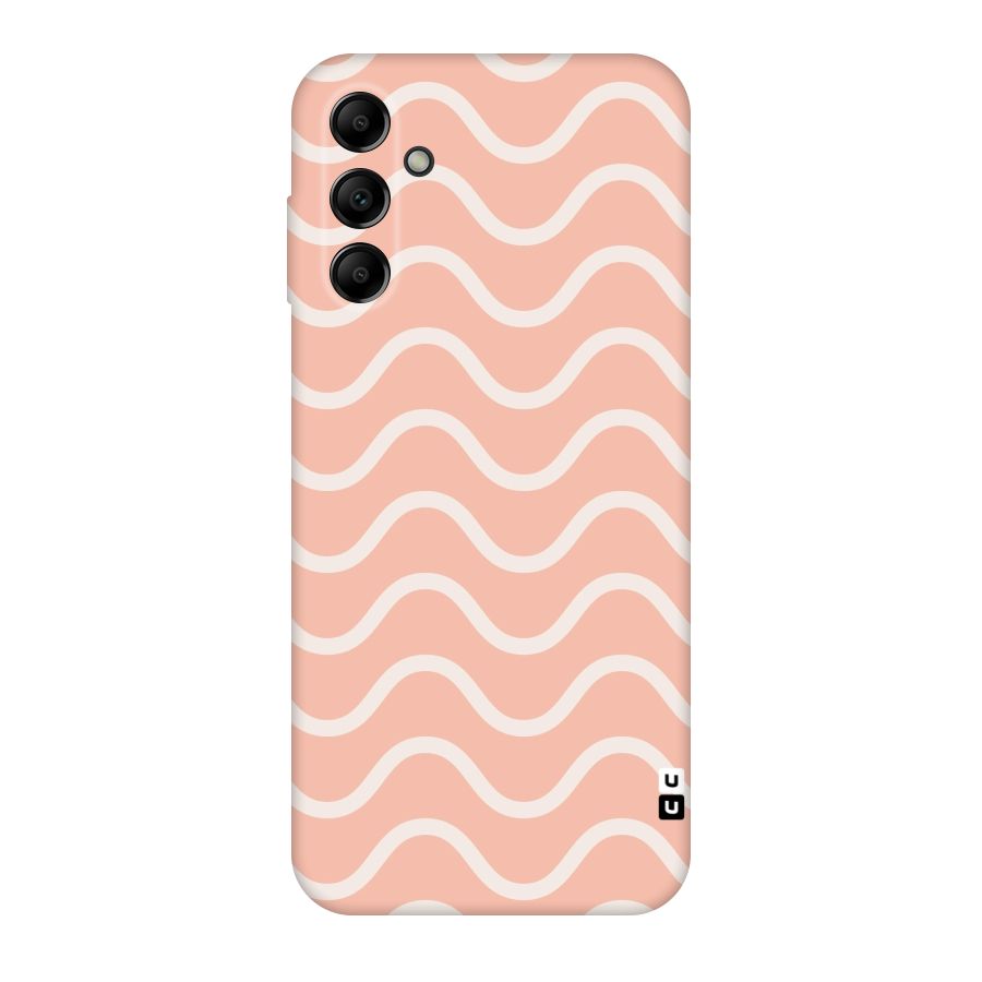 Pastel Peach Waves Original Polycarbonate Back Case for Galaxy A14 5G
