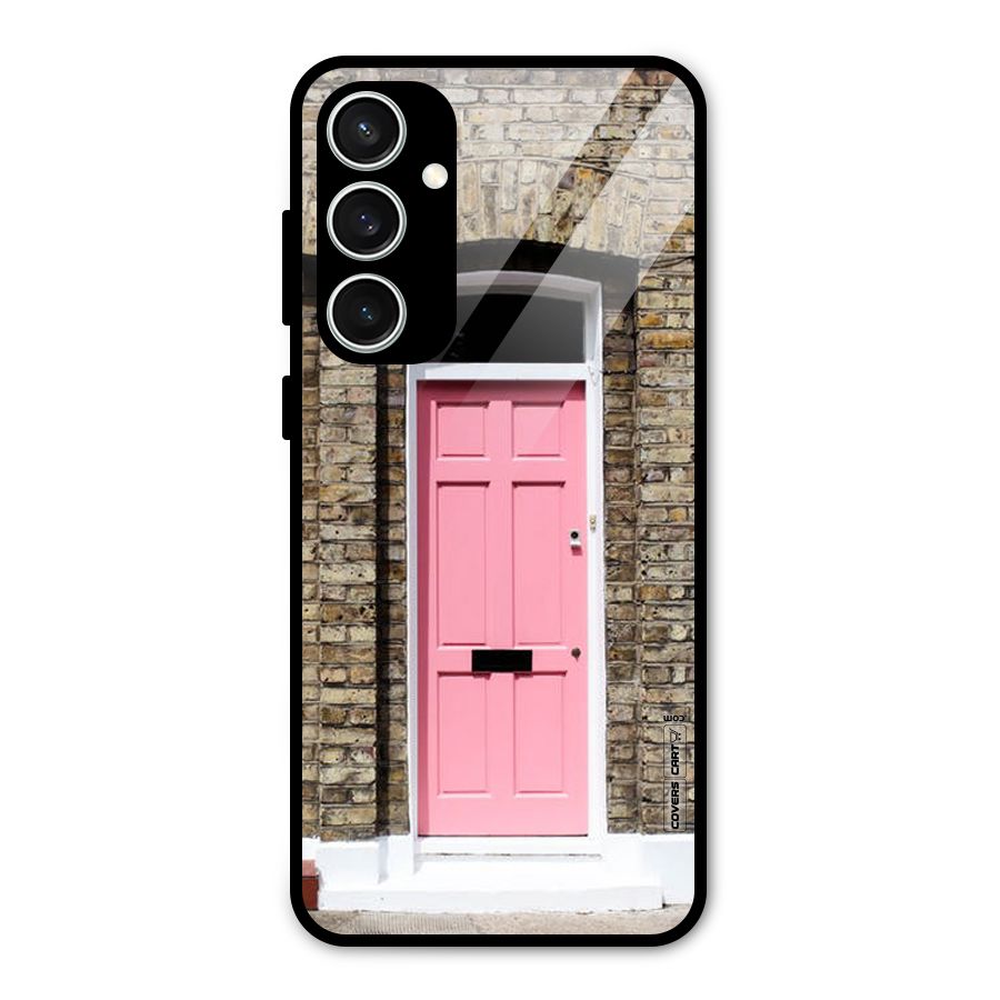 Pastel Pink Door Glass Back Case for Galaxy S23 FE