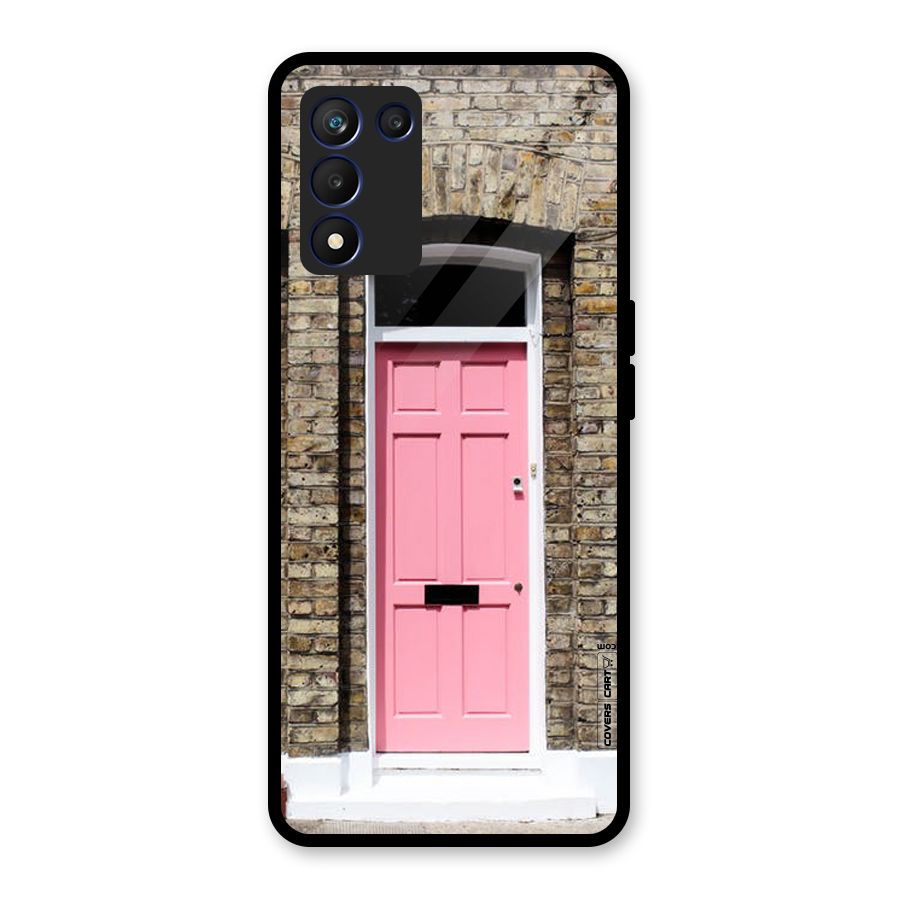 Pastel Pink Door Glass Back Case for Realme 9 5G Speed