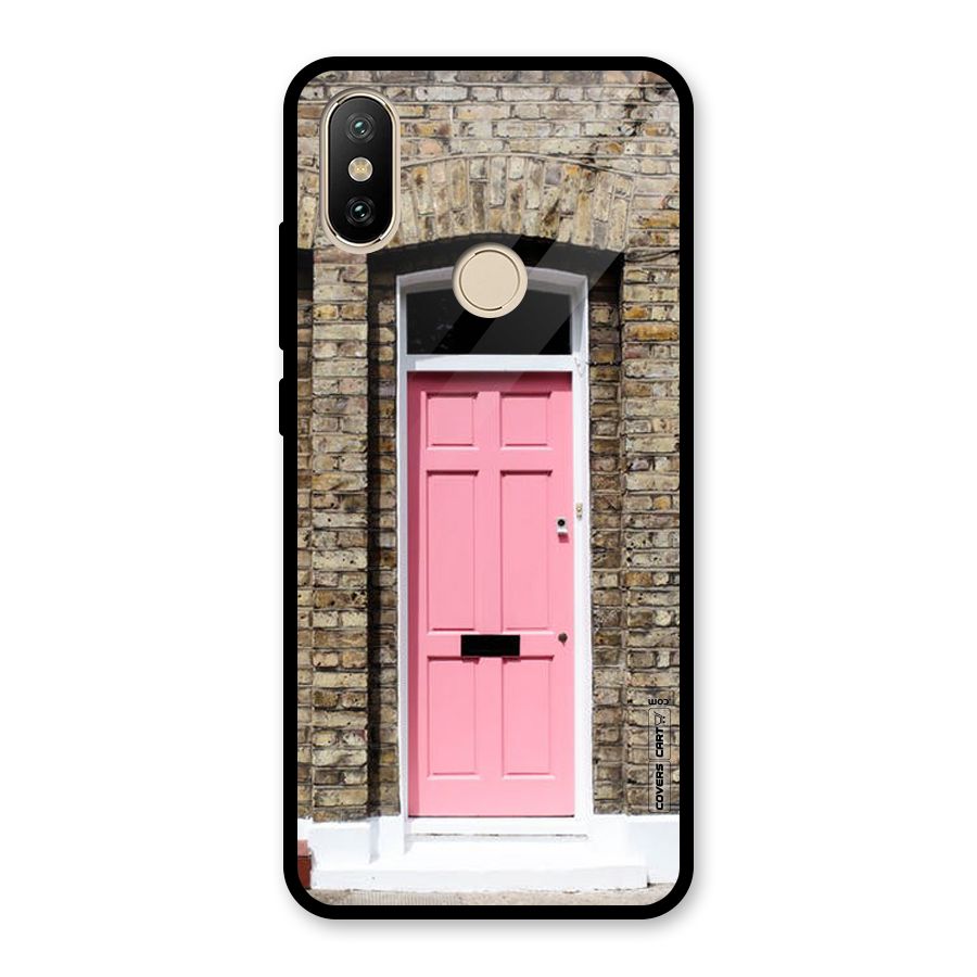 Pastel Pink Door Glass Back Case for Redmi A2