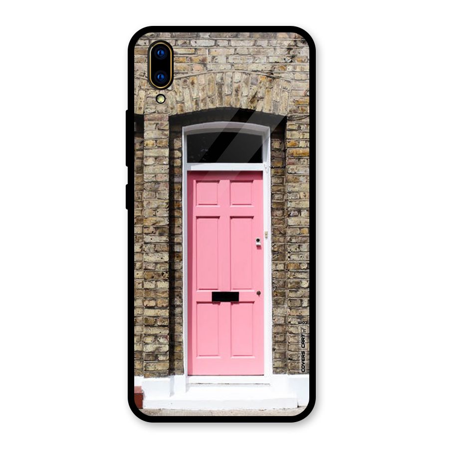 Pastel Pink Door Glass Back Case for Vivo V11 Pro