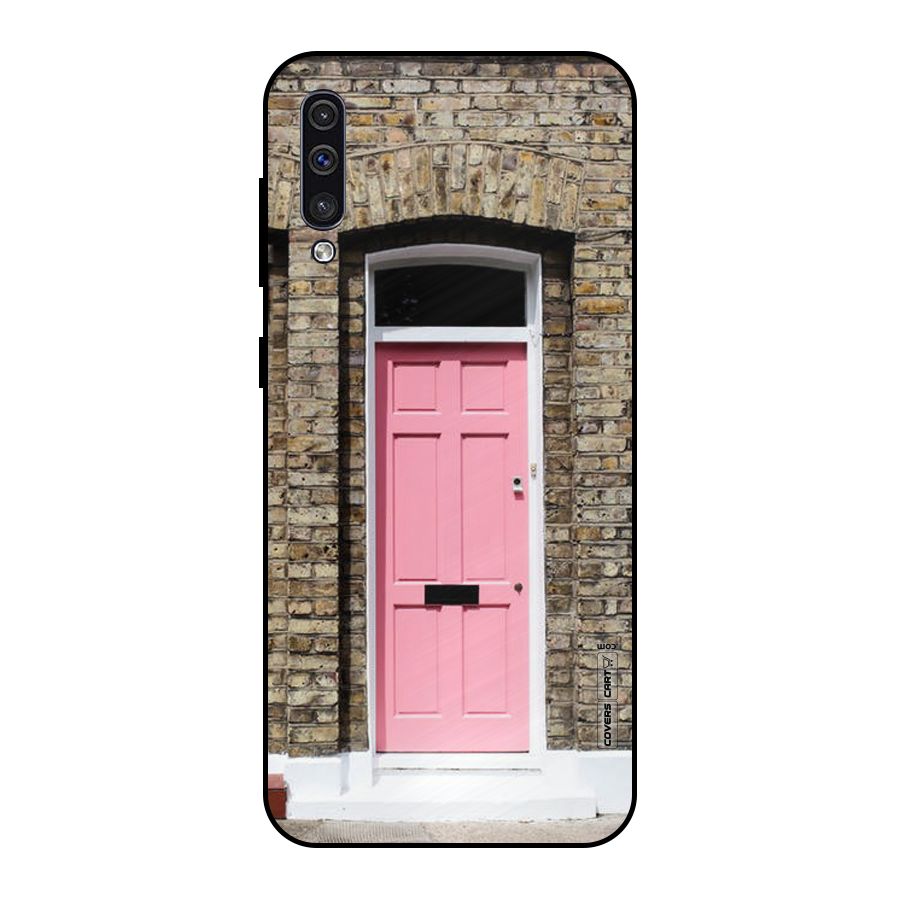 Pastel Pink Door Metal Back Case for Galaxy A30s