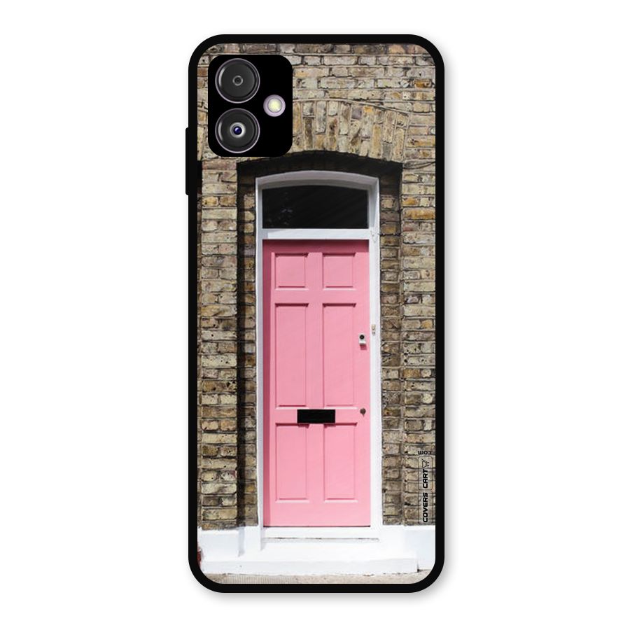 Pastel Pink Door Metal Back Case for Galaxy F14