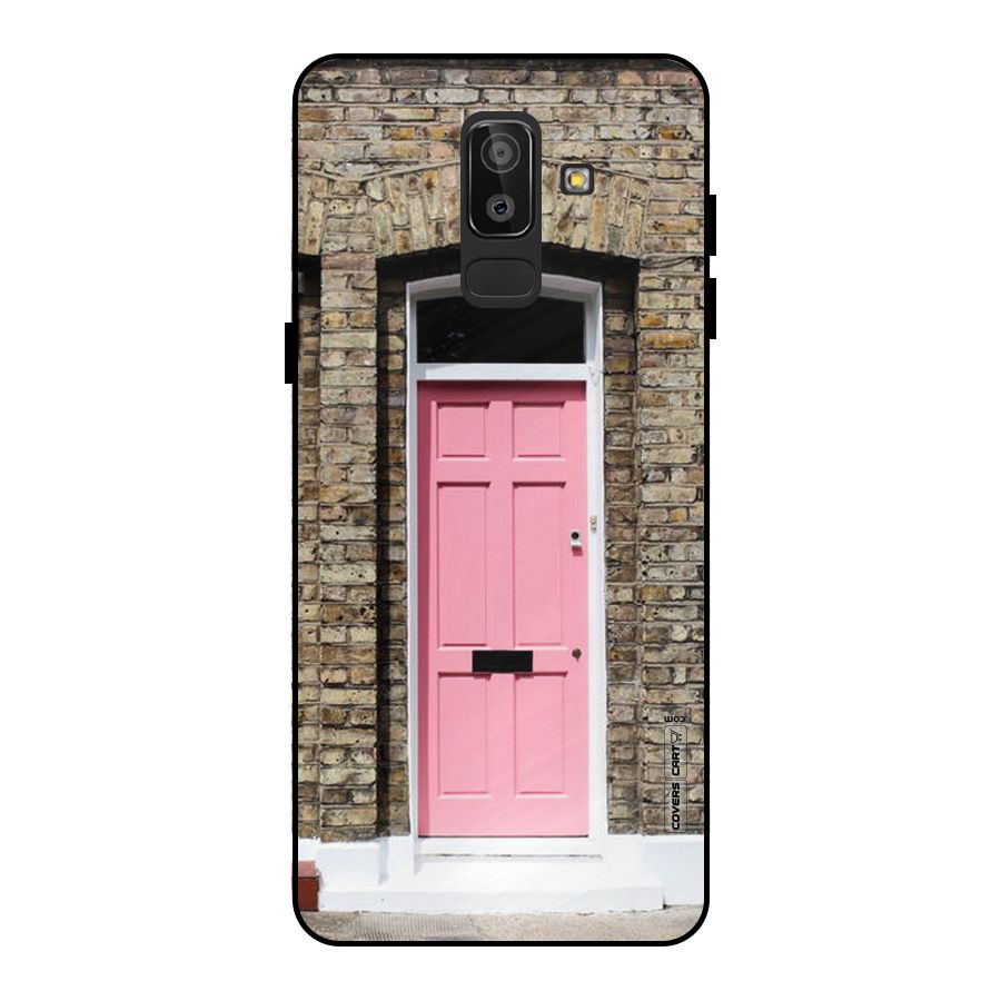Pastel Pink Door Metal Back Case for Galaxy J8