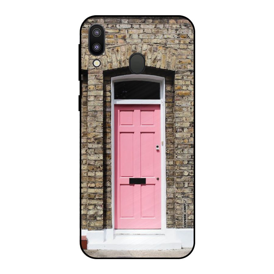 Pastel Pink Door Metal Back Case for Galaxy M20