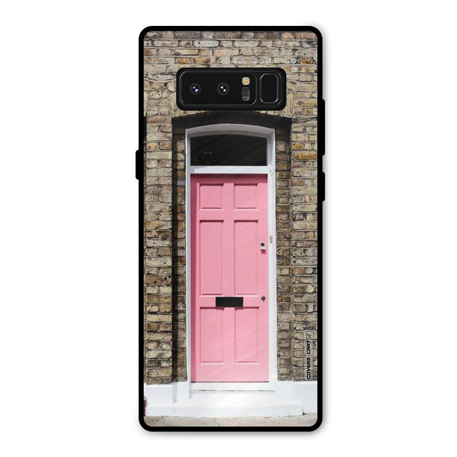 Pastel Pink Door Metal Back Case for Galaxy Note 8