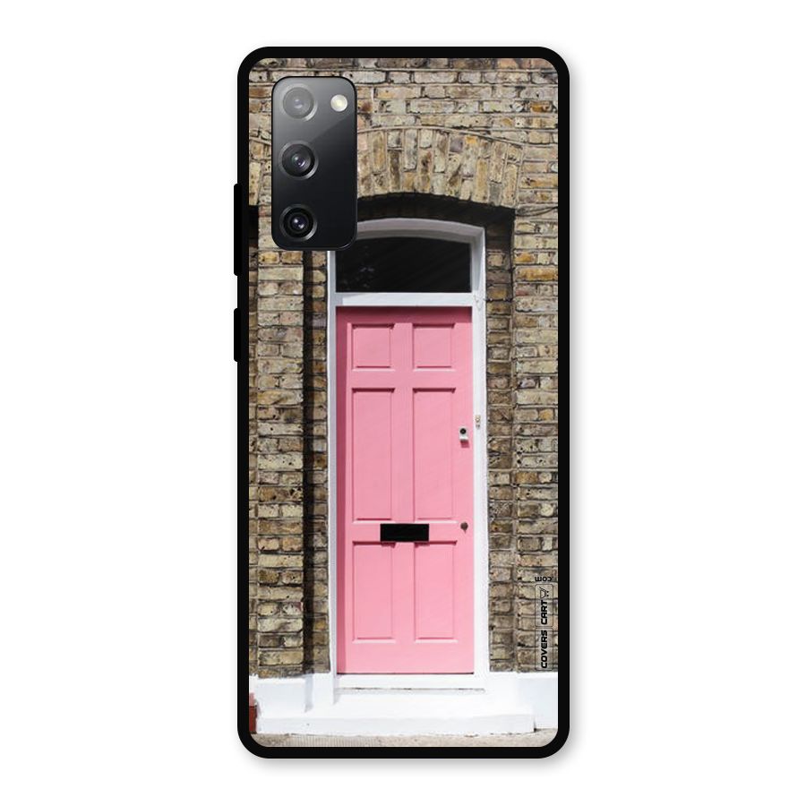 Pastel Pink Door Metal Back Case for Galaxy S20 FE 5G