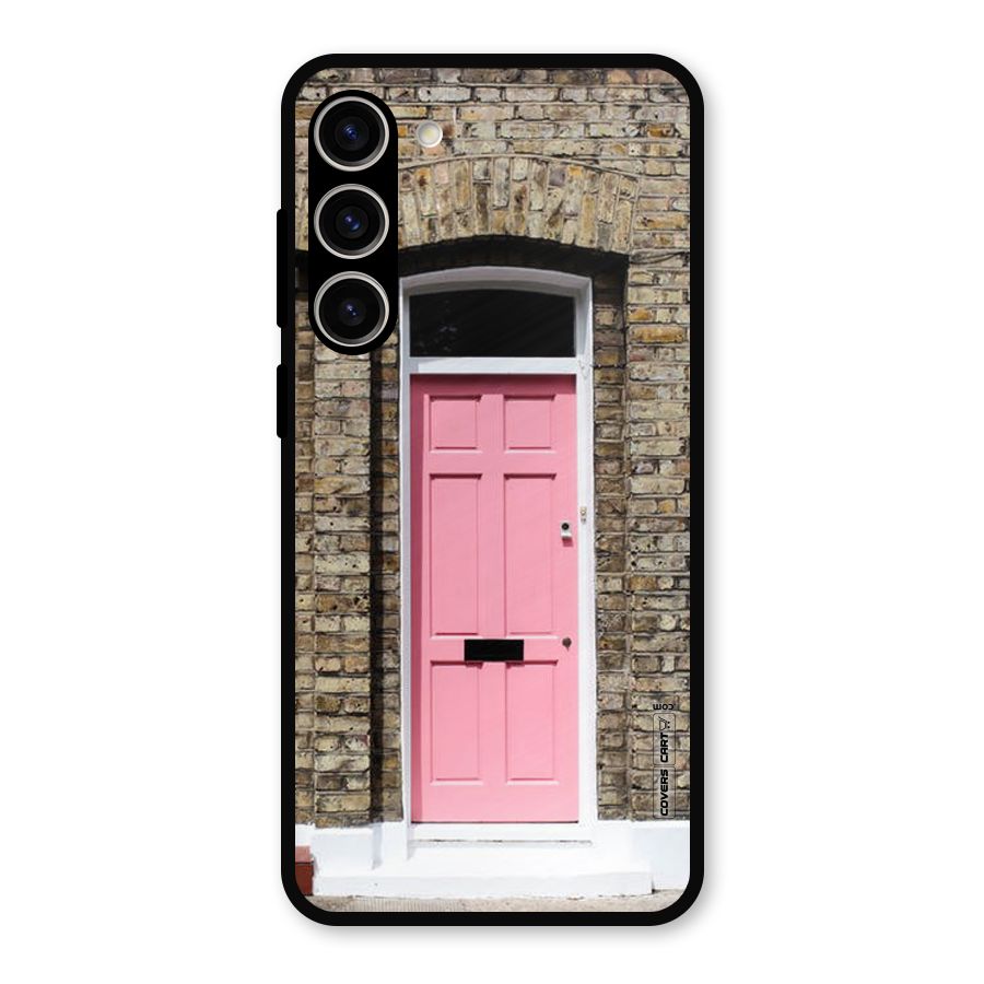 Pastel Pink Door Metal Back Case for Galaxy S23 Plus