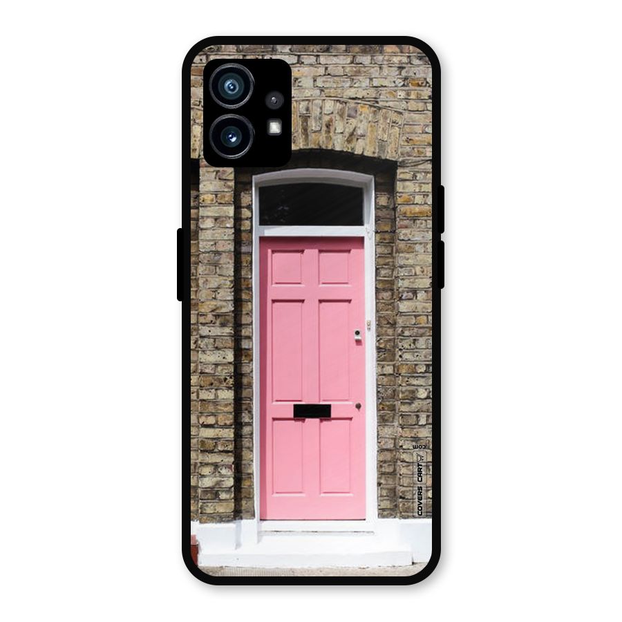 Pastel Pink Door Metal Back Case for Nothing Phone 1