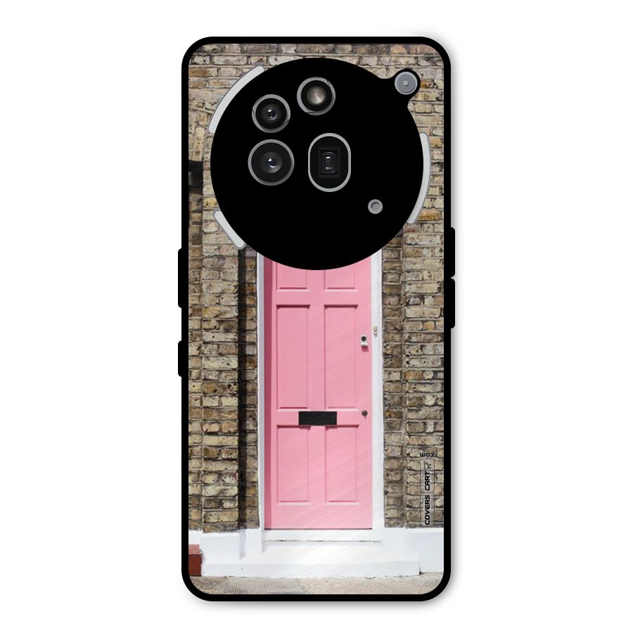 Pastel Pink Door Metal Back Case for Nothing Phone 3a Pro