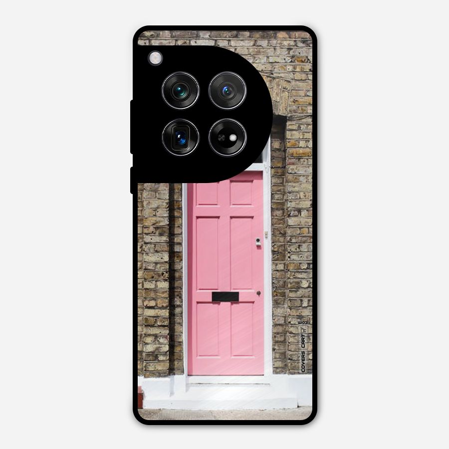 Pastel Pink Door Metal Back Case for OnePlus 12