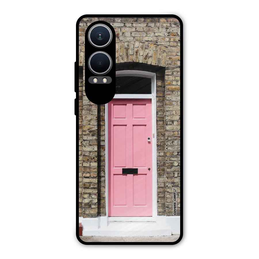 Pastel Pink Door Metal Back Case for OnePlus Nord CE4 Lite