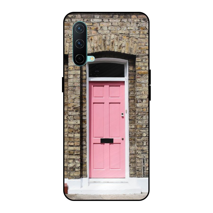 Pastel Pink Door Metal Back Case for OnePlus Nord CE 5G