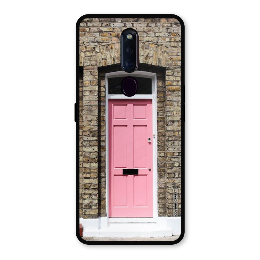 Pastel Pink Door Metal Back Case for Oppo F11 Pro