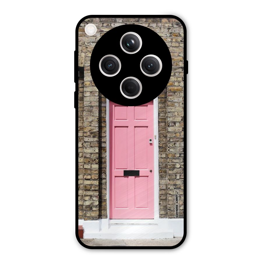 Pastel Pink Door Metal Back Case for Oppo Find X8