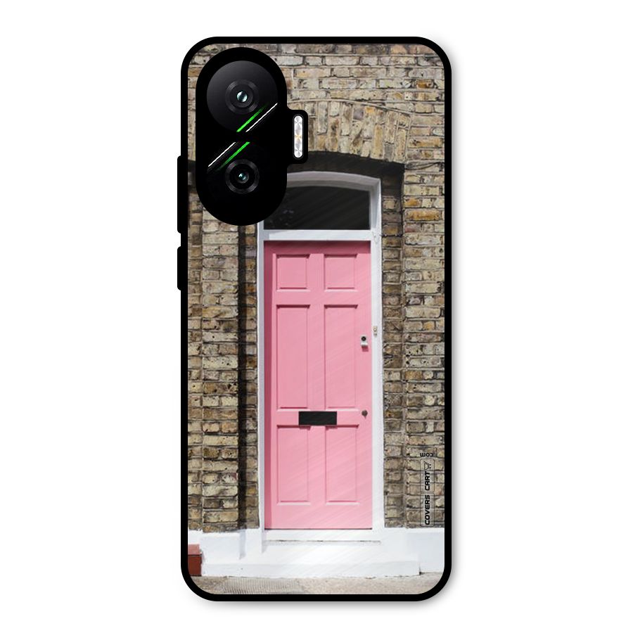 Pastel Pink Door Metal Back Case for Poco F7