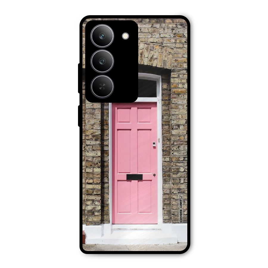 Pastel Pink Door Metal Back Case for Realme 14x
