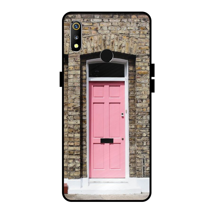 Pastel Pink Door Metal Back Case for Realme 3