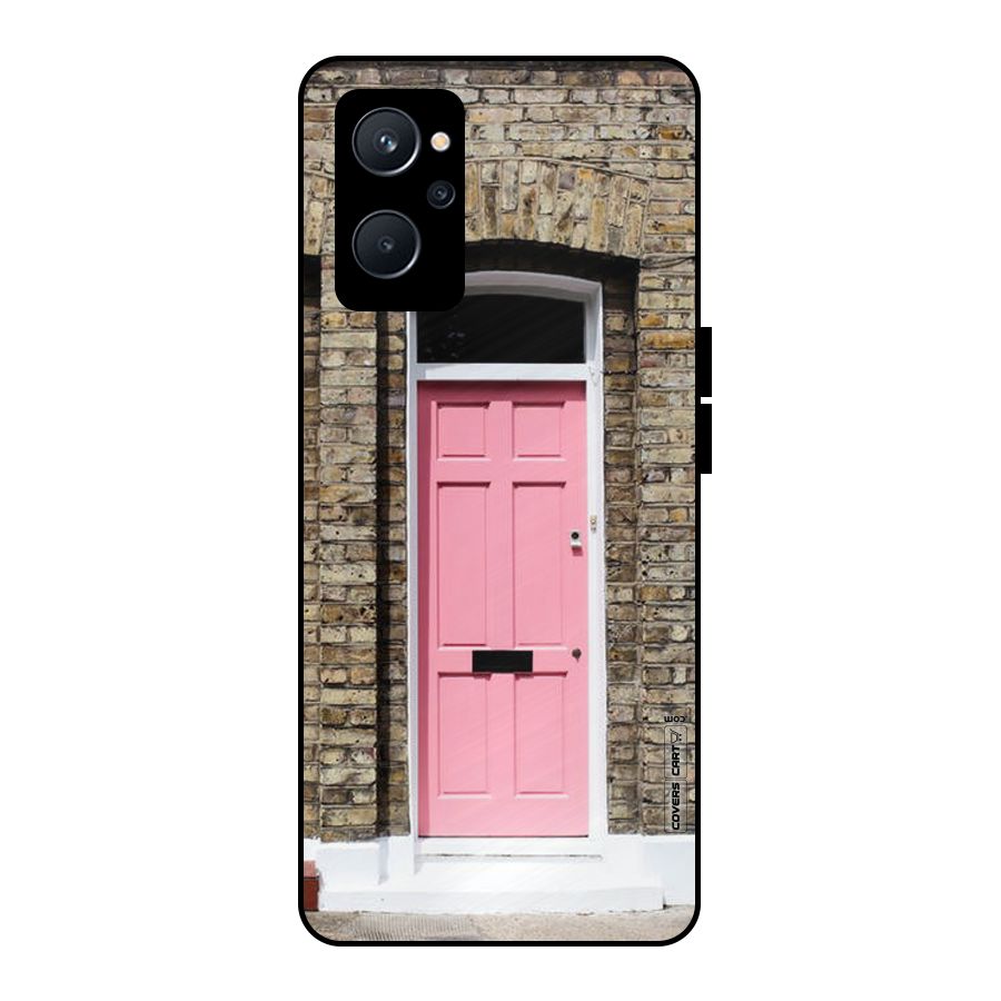 Pastel Pink Door Metal Back Case for Realme 9i 5G