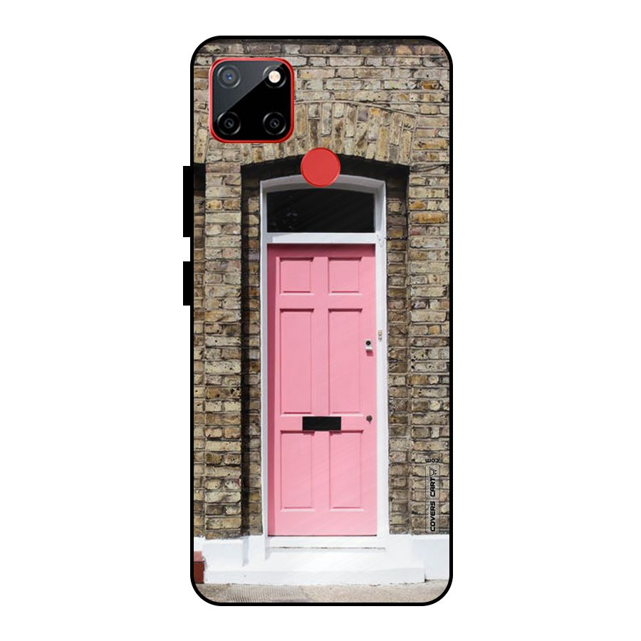 Pastel Pink Door Metal Back Case for Realme C12
