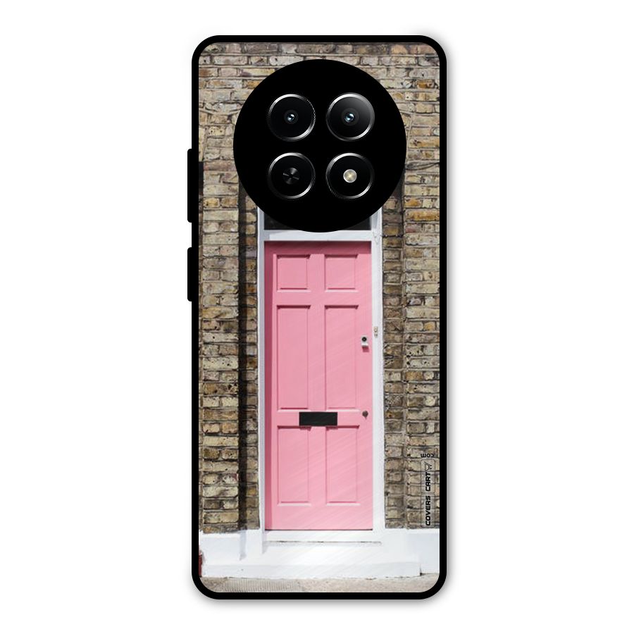 Pastel Pink Door Metal Back Case for Realme Narzo N65