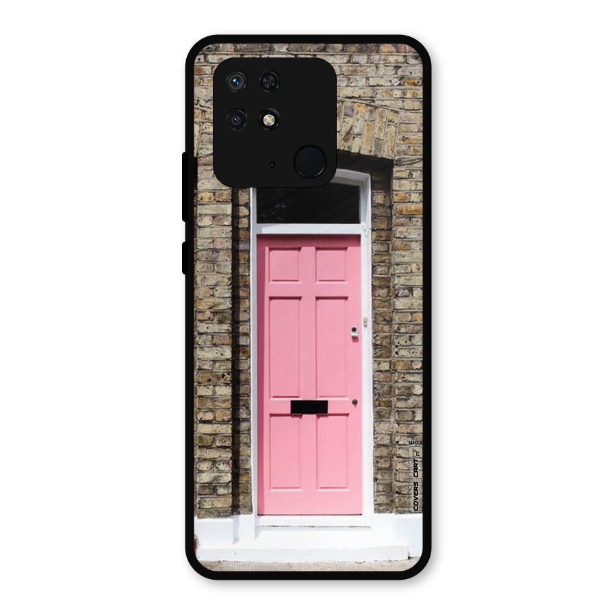 Pastel Pink Door Metal Back Case for Redmi 10 Power