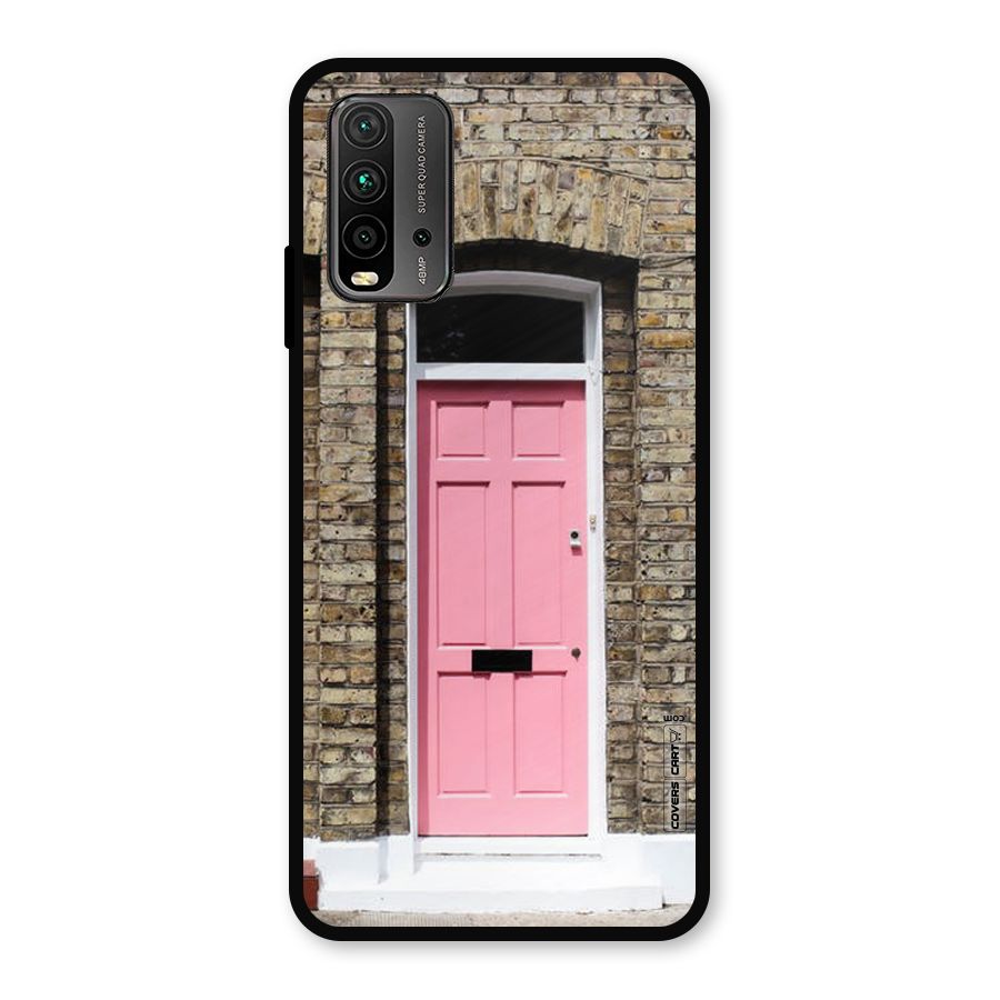 Pastel Pink Door Metal Back Case for Redmi 9 Power