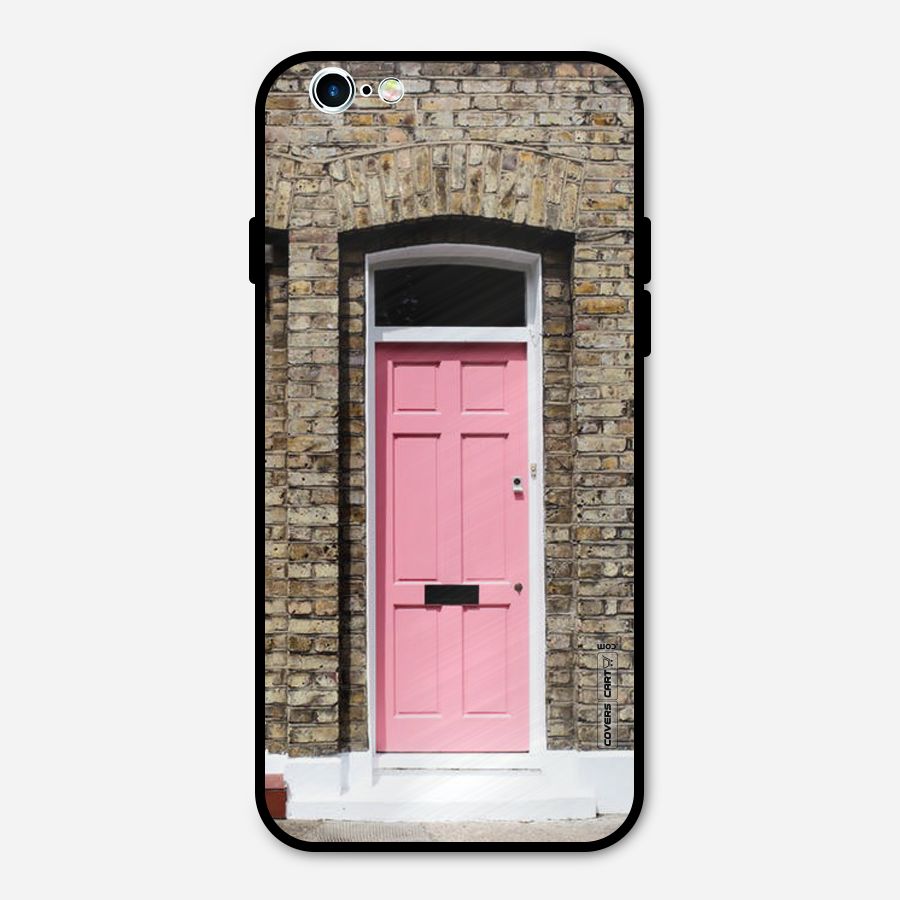 Pastel Pink Door Metal Back Case for iPhone 6 6s