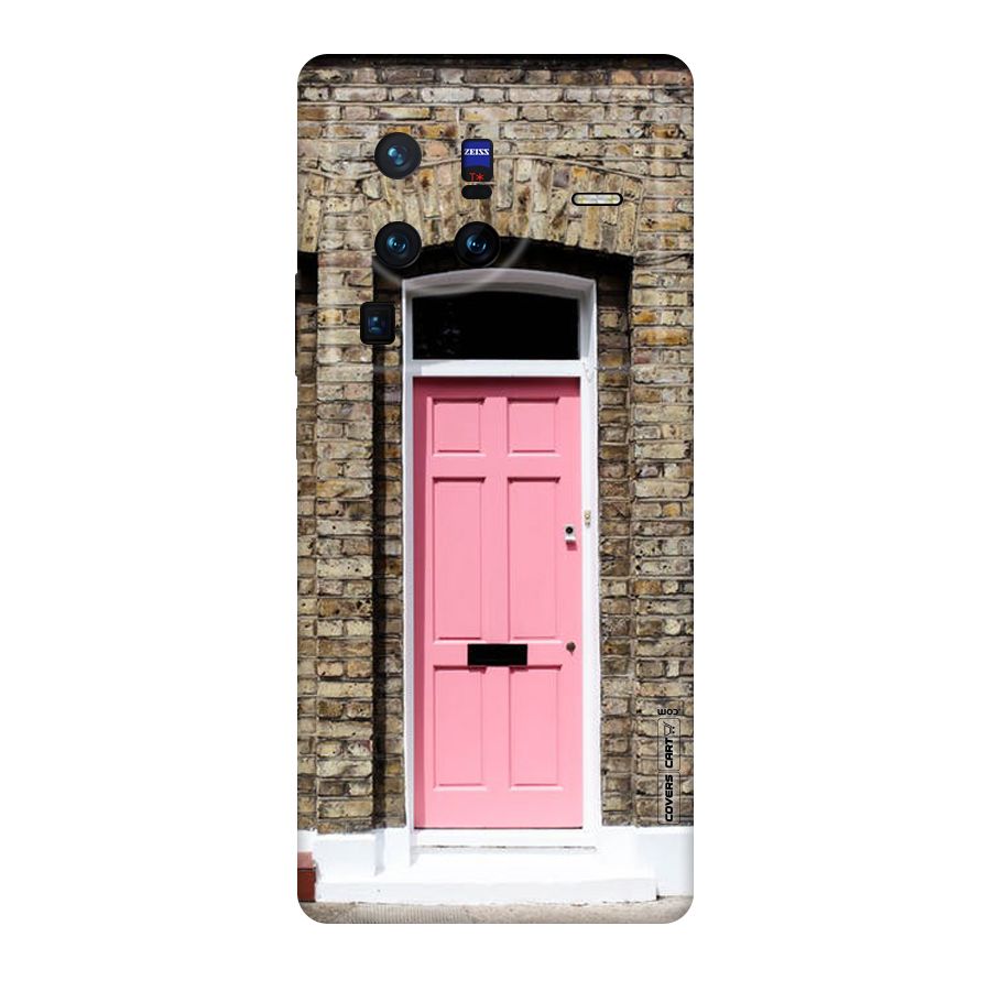 Pastel Pink Door Original Polycarbonate Back Case for Vivo X80
