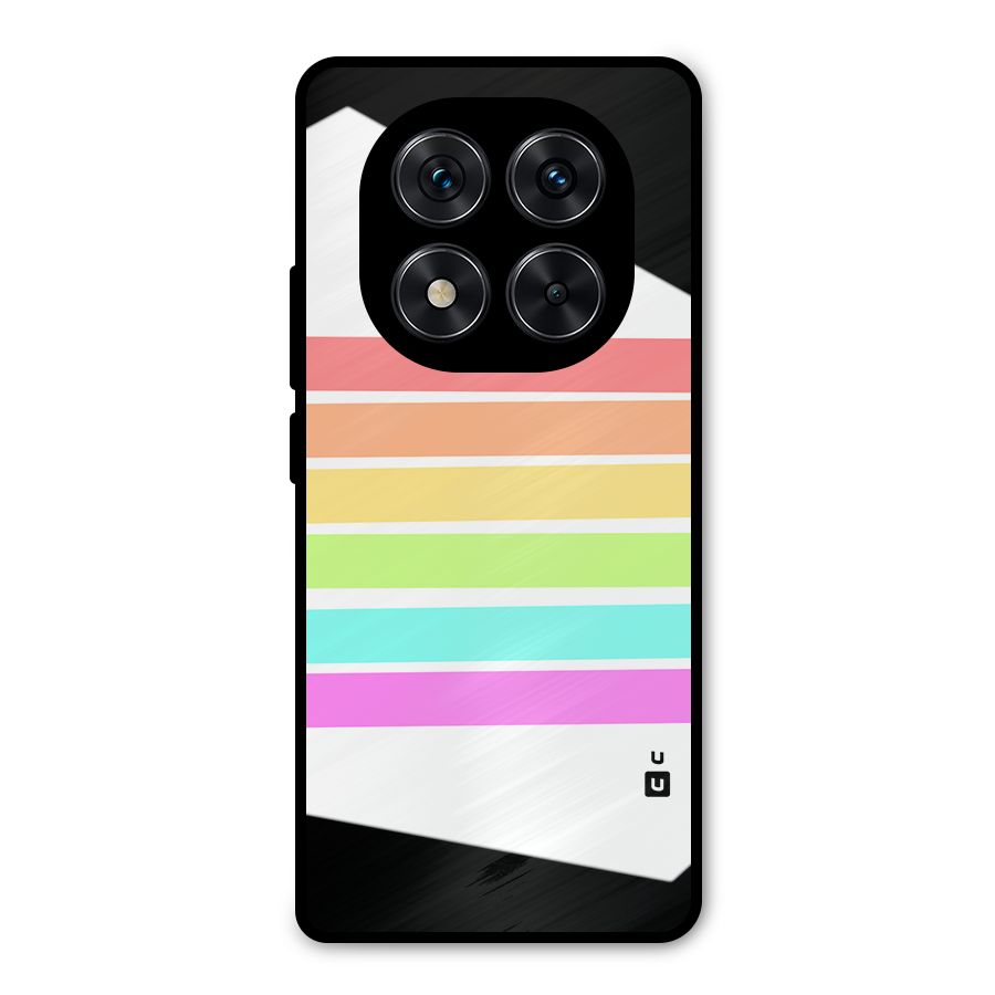 Pastel Pride Horizontal Stripes Metal Back Case for Poco X7