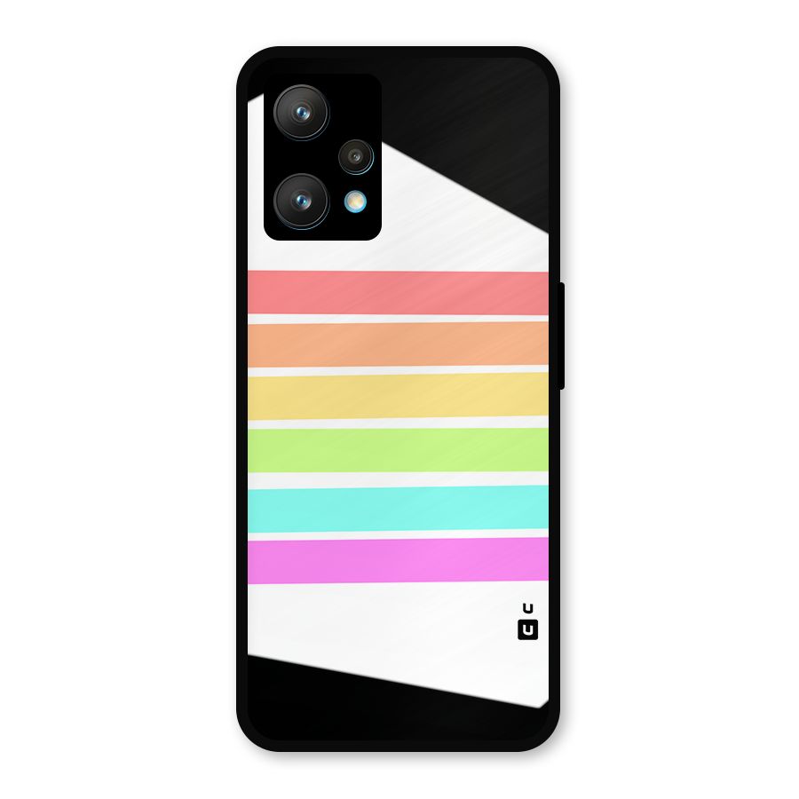 Pastel Pride Horizontal Stripes Metal Back Case for Realme 9 Pro Plus 5G
