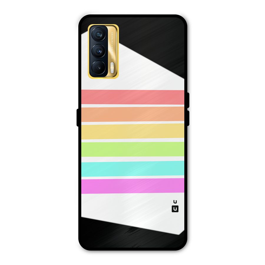 Pastel Pride Horizontal Stripes Metal Back Case for Realme X7