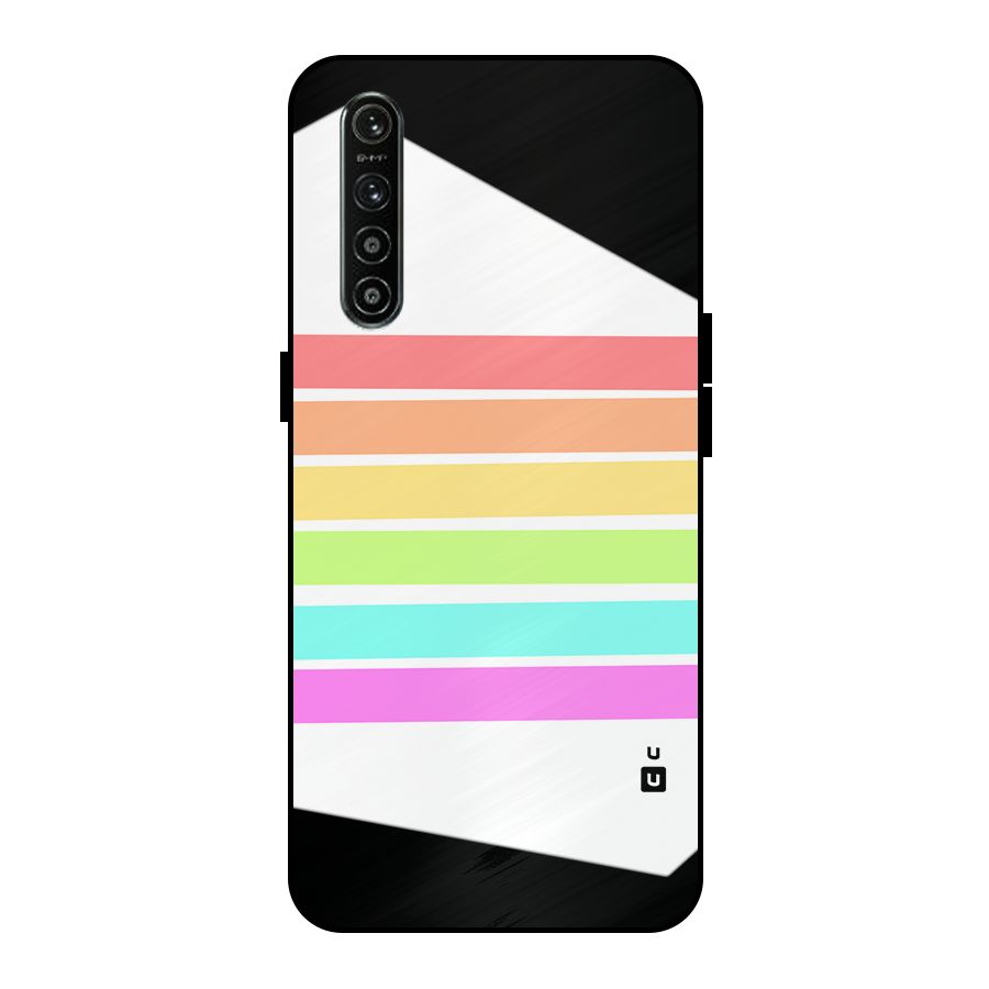 Pastel Pride Horizontal Stripes Metal Back Case for Realme XT