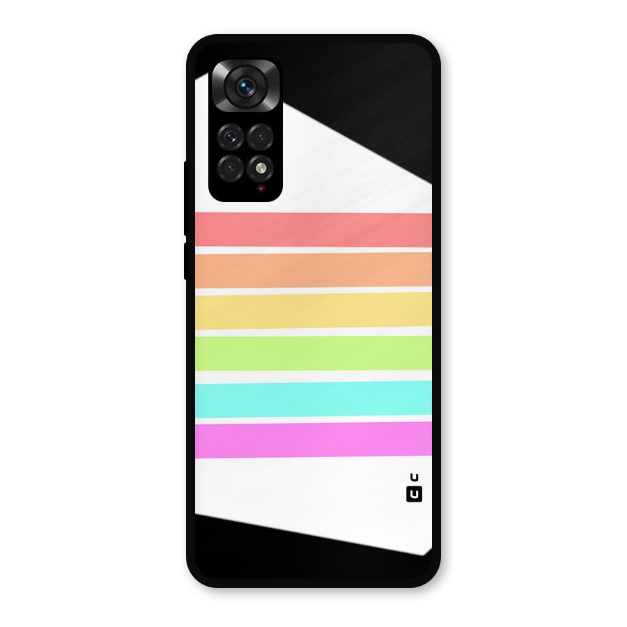 Pastel Pride Horizontal Stripes Metal Back Case for Redmi Note 11s