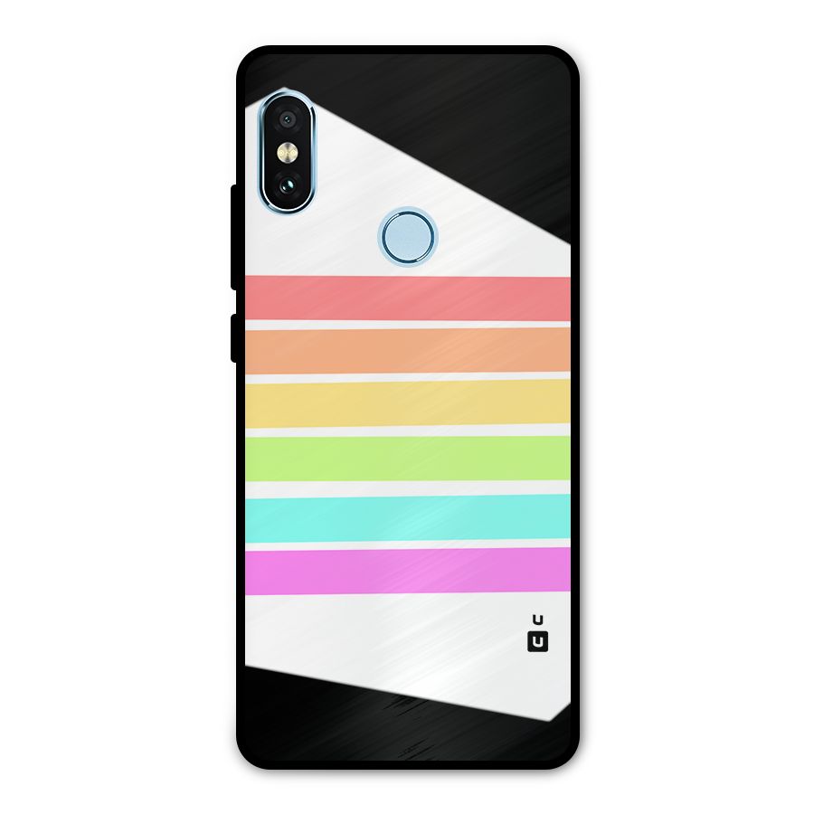 Pastel Pride Horizontal Stripes Metal Back Case for Redmi Note 5 Pro